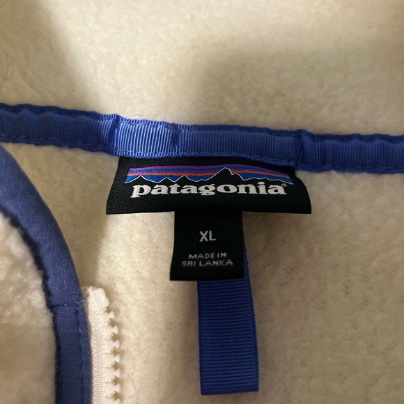 Patagonia retro pile fleece marsupial half zip sweater Women’s XL - Picture 7 of 8